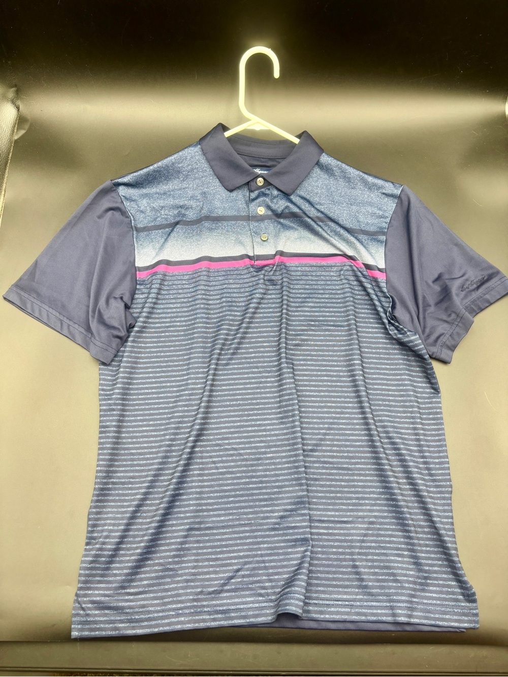 Ben Hogan Performance Gradient Stripe Golf Polo - Men's Size Medium